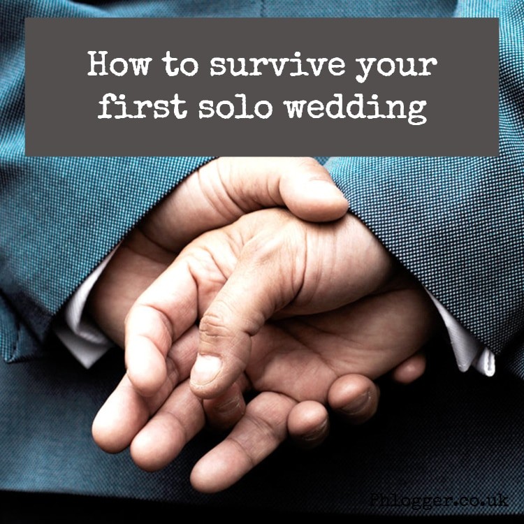 How to survive your first solo wedding